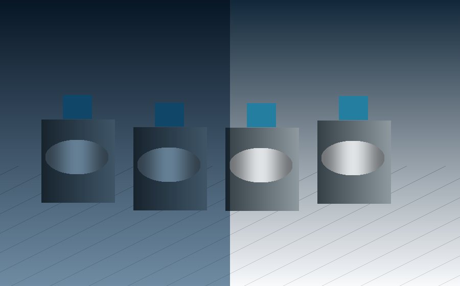 Illustrative multi-process manufacturing visual for robotics and automation parts